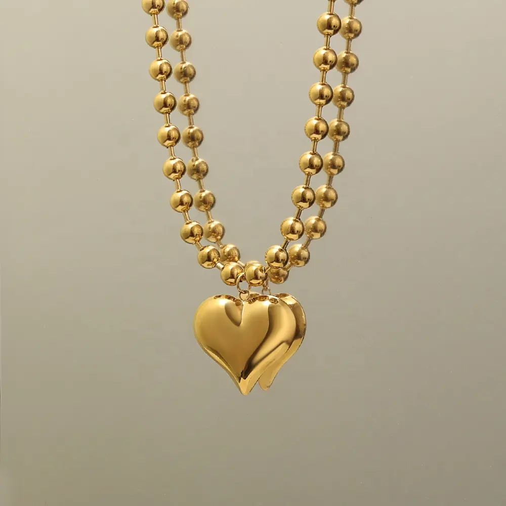 Beaded Heart Necklace ~ Deep South Originals