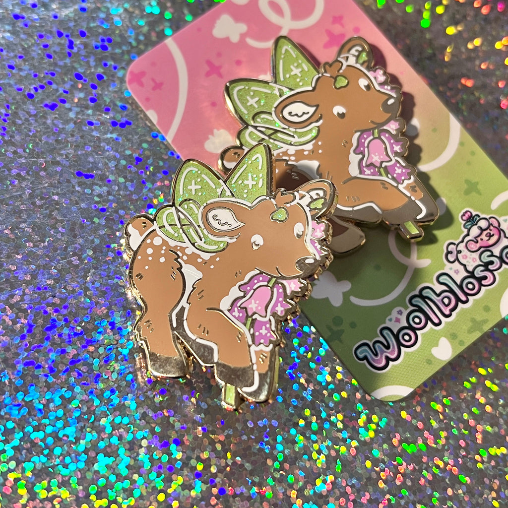 Fairy Heather Deer ~ Enamel Pin