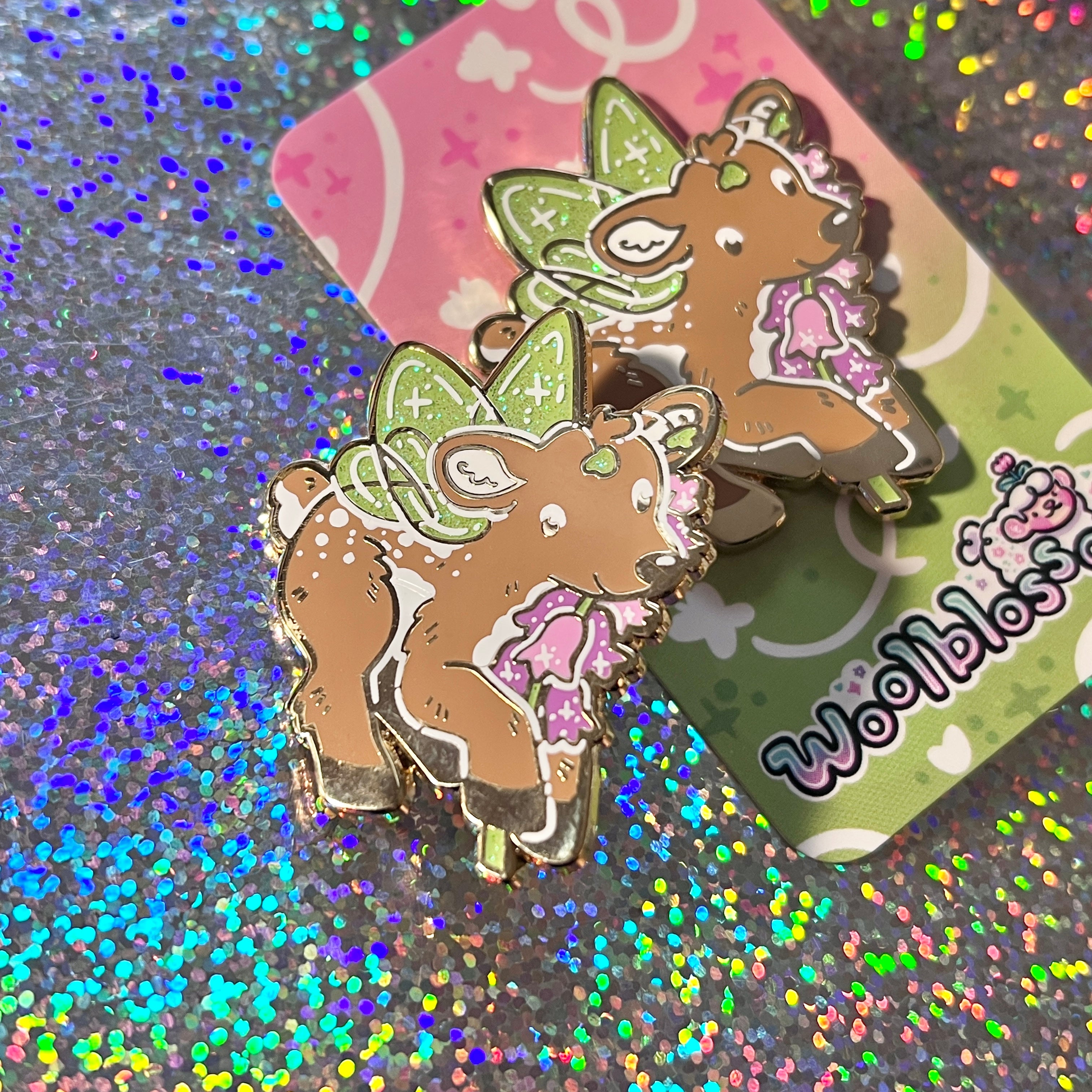 Fairy Heather Deer ~ Enamel Pin