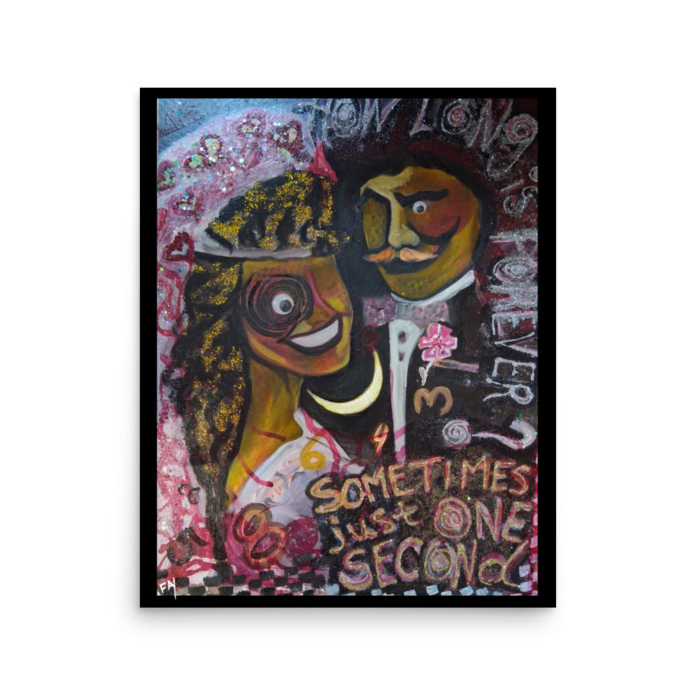 Vows from the Rabbit Hole/Mixed Media Original Poster Print