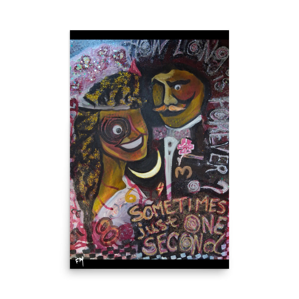 Vows from the Rabbit Hole/Mixed Media Original Poster Print