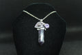 Amethyst Cat's Eye Necklace Crystal Witch Witchy Jewelry Witchcraft Wicca Wiccan Pagan Metaphysical